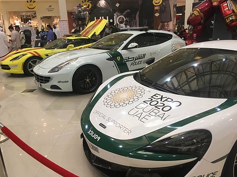 Traffic radars inside a mall in Dubai?