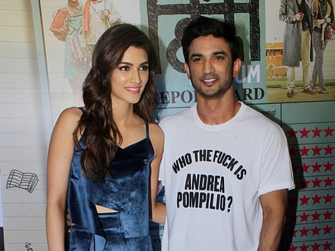 Sushant Singh Rajput and Kriti Sanon in a file photo