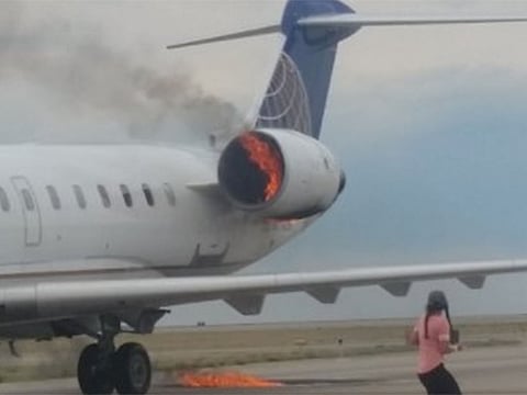 A United Airlines jet on the tarmac.