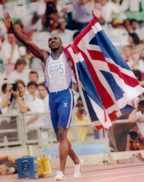 August 1, 1992: Linford Christie wins gold at Olympics