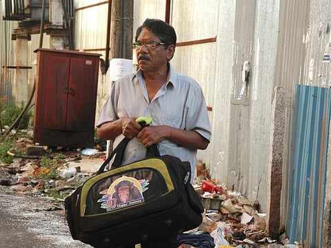 Director Bharatiraja as actor in ‘Kurangu Bommai’