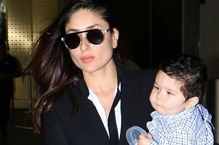 Actress Kareena Kapoor Khan along with her son Taimur Ali Khan.