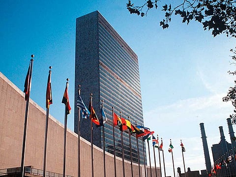 United Nations building. -