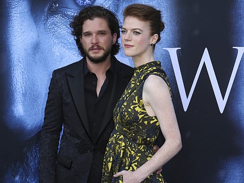 Kit Harington and Rose Leslie.