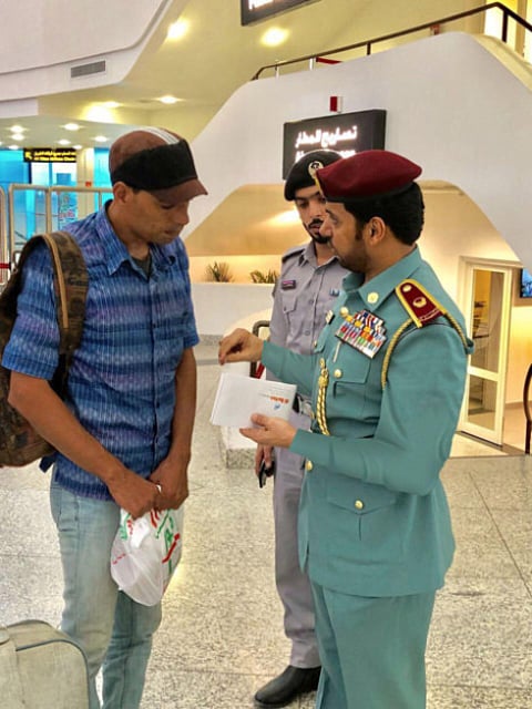 Ajman Police help penniless visitor return home
