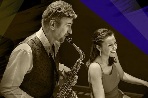 Saxophonist Theodore Kerkezos in Dubai