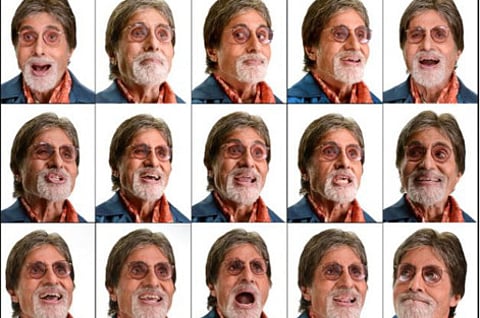 Amitabh Bachchan records a song acapella