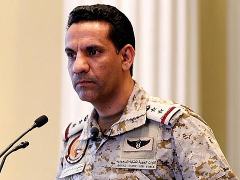 Brigadier General Turki Al Maliki, spokesman of the Arab coalition