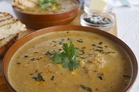 Cooking With Mark: Grilled sweetcorn soup