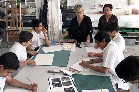 A file picture of the the Rashid School for Boys which was opened in 1986.