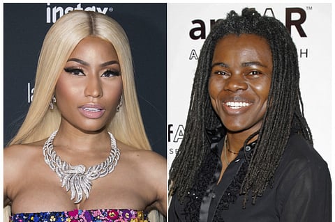 Nicki Minaj and Tracy Chapman.