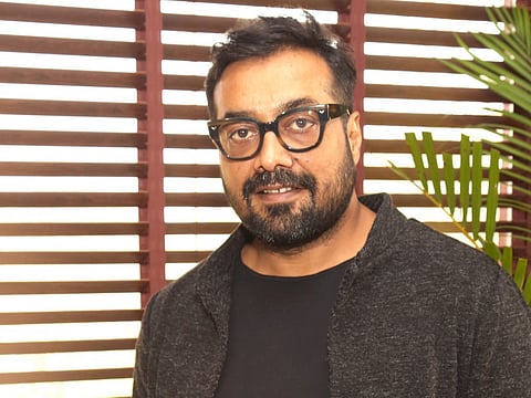 Director Anurag Kashyap during a press conference to promote their upcoming film 'Mukkabaaz' in New Delhi on Jan 10, 2018.