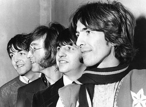 This February 28, 1968 file photo shows The Beatles, from left, Paul McCartney, John Lennon, Ringo Starr and George Harrison.