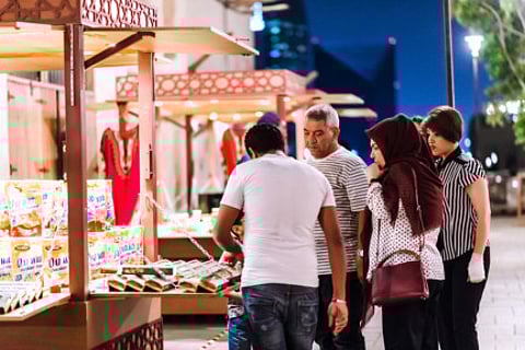 Tourists visit Al Seef, the waterfront promenade by Meraas. The number of Indian tourists travelling to the GCC is expected to increase 81 per cent by 2024