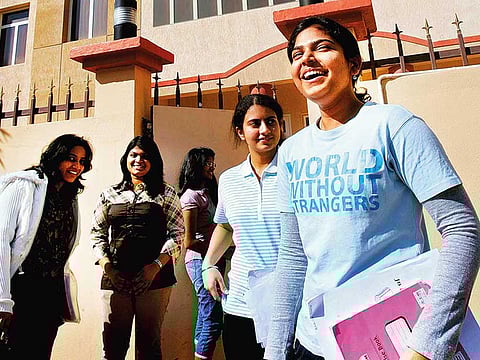 Students at the Bits Pilani Dubai in Academic City, Dubai. For illustrative purposes only.