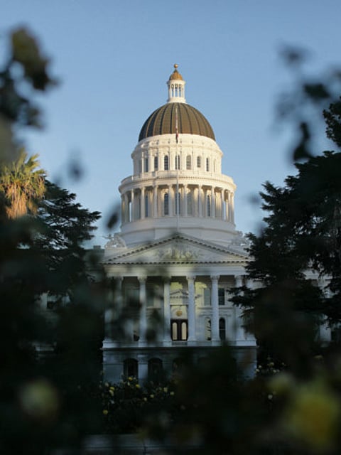 A file photo of the California Capitol building in Sacramento, Calif., in October 2017.