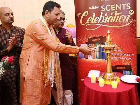 Diwali celebrations in Dubai by a social group.