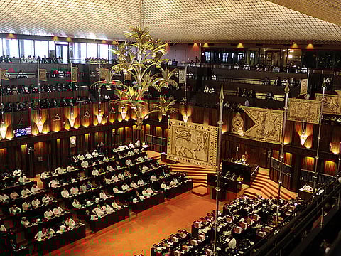 National parliament building in Colombo in 2017.
