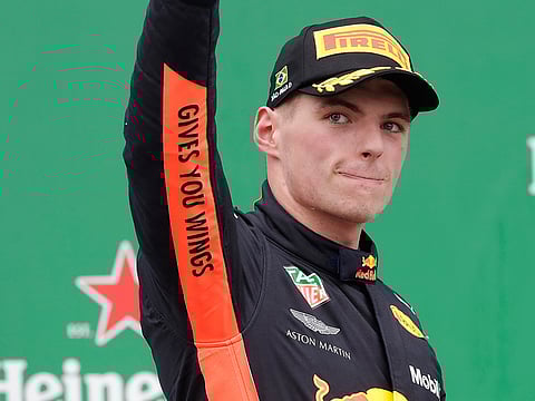 Red Bull driver Max Verstappen.