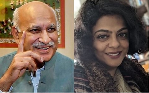 Journalist Joyeeta Basu (right) has told a Delhi court that MJ Akbar was a thorough gentleman with an impeccable reputation.