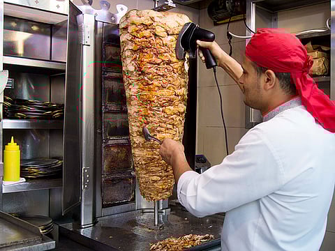 A Shawarma skewer. Picture for illustrative purposes only.