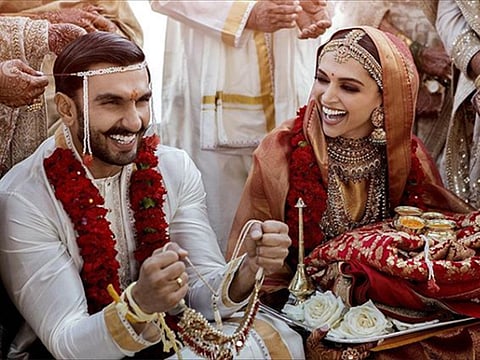 Deepika Padukone and Ranveer Singh released their official wedding photo on social media.