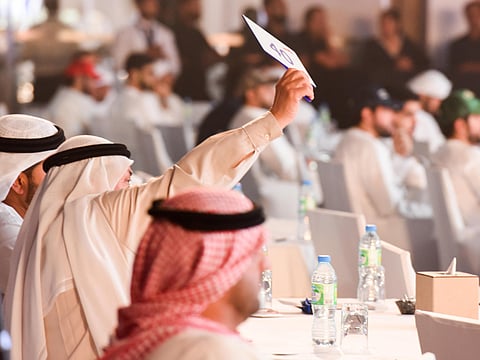 An auction of car number plates. For illustrative purposes only.