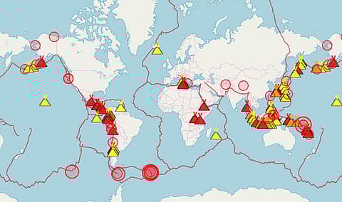 Quakes recorded on November 17