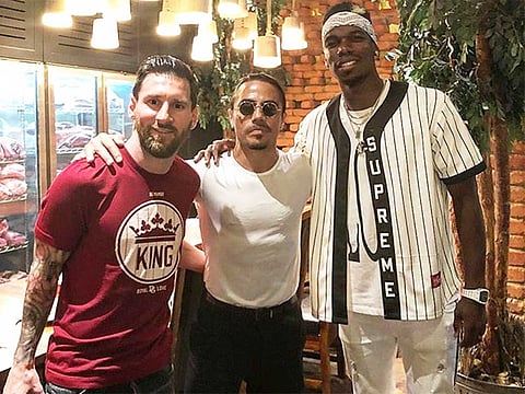 Leo Messi, Nusret Gökçe (Salt Bae) and Paul Pogba