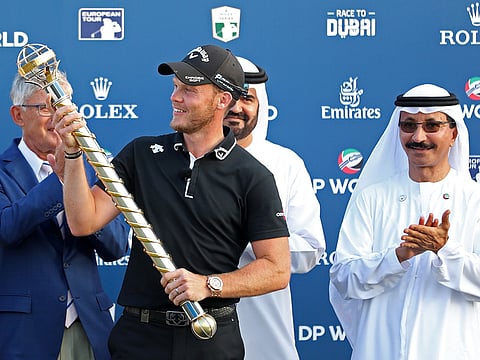 Danny Willett of England is a past winner of the DP World Tour Championship in 2018 along with the Dubai Desert Classic in 2016.