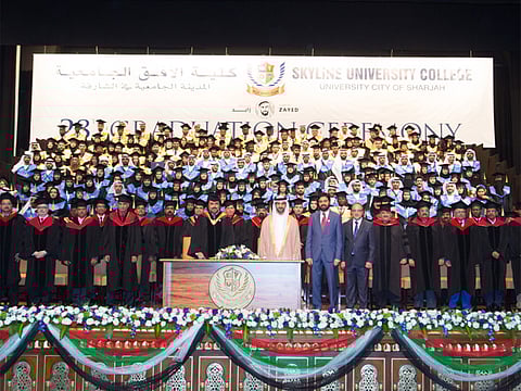 28th graduation ceremony of Skyline University College in Sharjah
