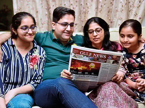 The It All Adds Up promotion covers both new and existing Gulf News subscribers like the Aima family, who have been subscribers since 2005. It offers not one, but four mega raffles.