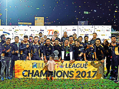Kerala Kings beat Punjabi Legends in the finals of the T10 League at the Sharjah Stadium last December to clinch the top prize.