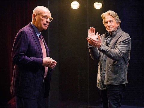 Alan Arkin and Michael Douglas star as longtime friends in ‘The Kominsky Method’.