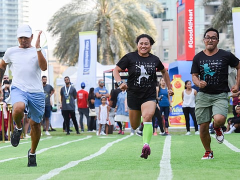 Activities during the Dubai Fitness Challenge taking place at the Burj Park last year. Photo of illustrative purpose only, Dubai. Photo: Antonin Kélian Kallouche/Gulf News