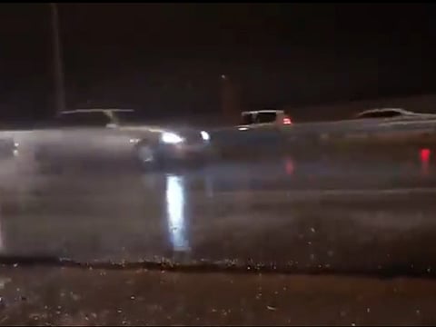 Rain was reported in Fujairah and Kalba in the country’s north-east in the early hours of Saturday.