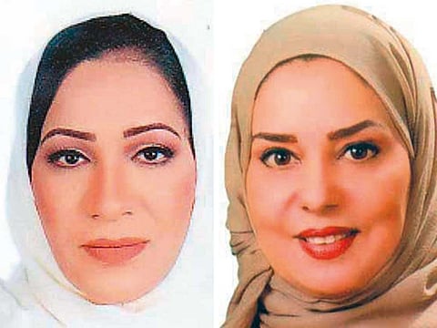 Fatima Abbas Qasim (left) and Fawzia Abdullah Zainal (right)