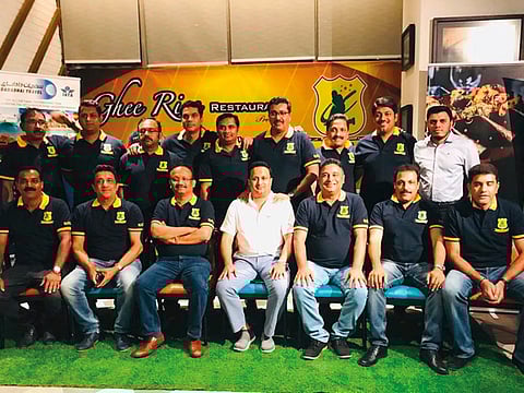 Kerala Overseas Cricketers that will embark for the Friendship Cup to be held in Koch in December.