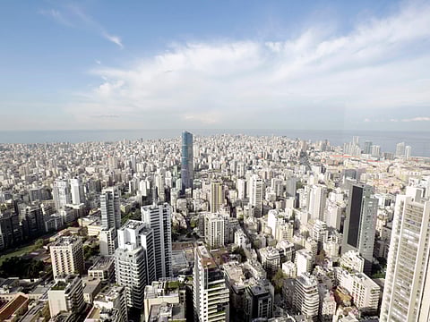A general view of the Lebanese capital Beirut.