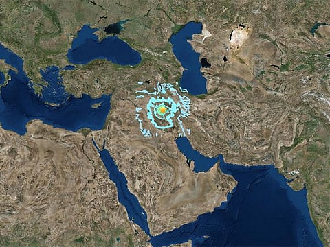 The earthquake shook at least seven provinces of Iran.