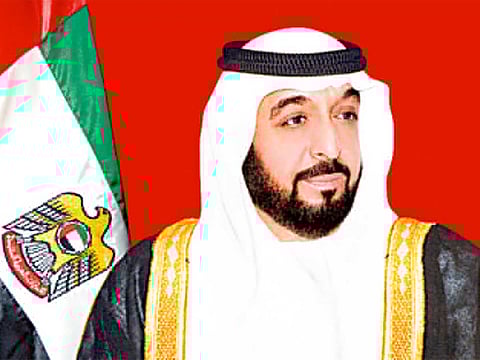 President His Highness Shaikh Khalifa bin Zayed Al Nahyan.