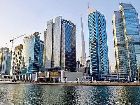 A view of the Business Bay area in Dubai. Dubai’s property market seems to be holding up well, with a handful of major launches being lined up.