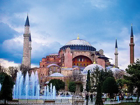 The Hagia Sophia Museum in Istanbul, Turkey