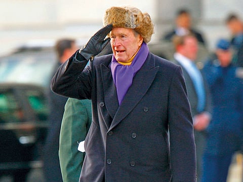 Bush assembled a coalition to end Iraq’s occupation of Kuwait.