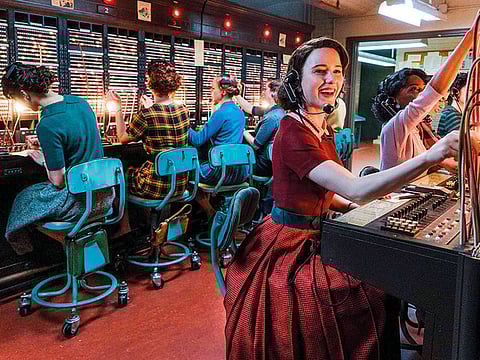 Rachel Brosnahan in The ‘Marvelous Mrs Maisel’.