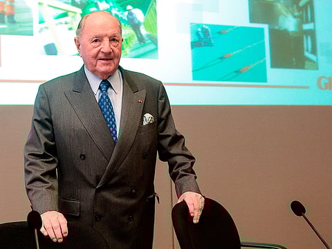 Baron Albert Frere in April 23, 2013