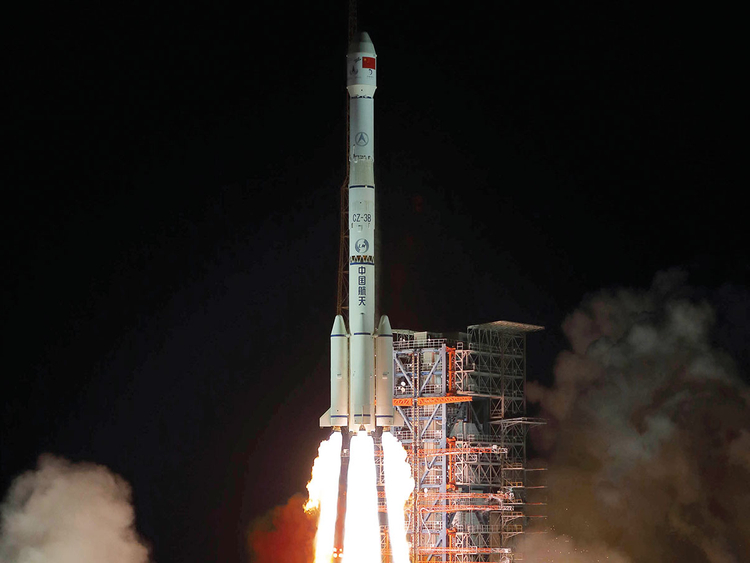 The Chang'e 4 lunar probe launches from the the Xichang Satellite Launch Center in southwest China's Sichuan Province.