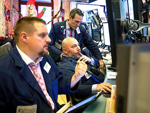 Traders at the New York Stock Exchange. US stocks resumed their decline Friday as the Trump administration pressed its trade war with China.