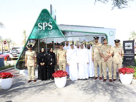 Officials at the inauguration of the smart police station.