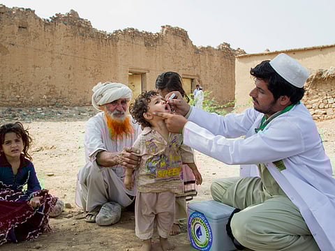 The nationwide polio vaccination campaign aims to vaccinate some 39 million children